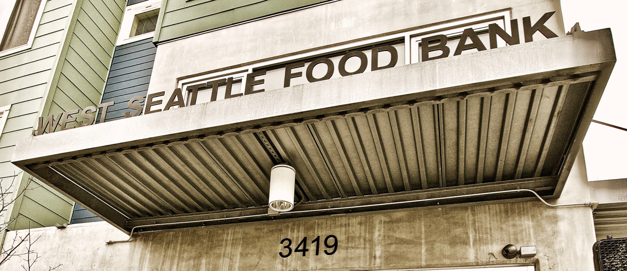 West Seattle Food Bank Sign   1 